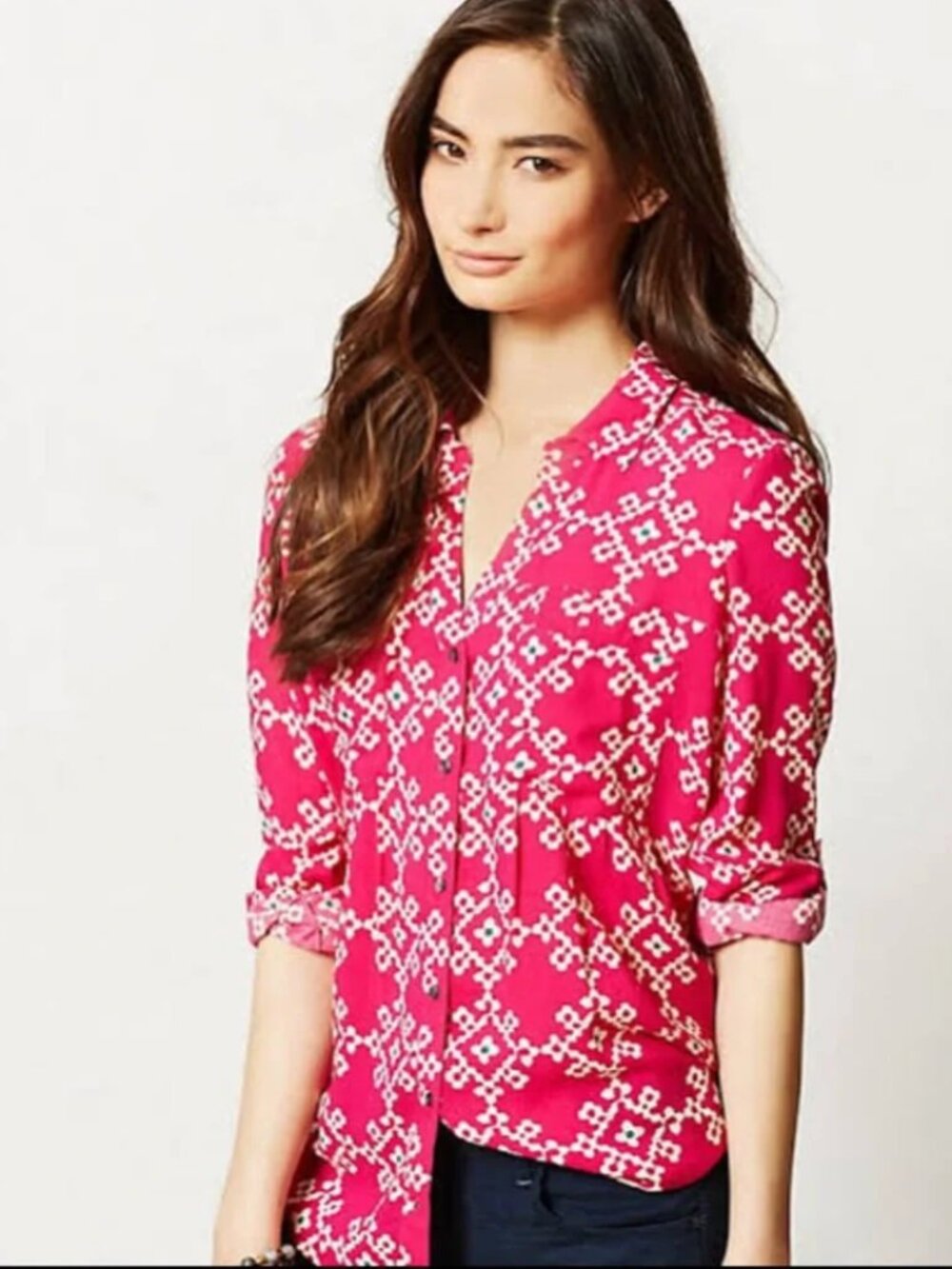ANTHROPOLOGIE MAEVE OVERLAND BLOUSE NWT - Picture 1 of 5
